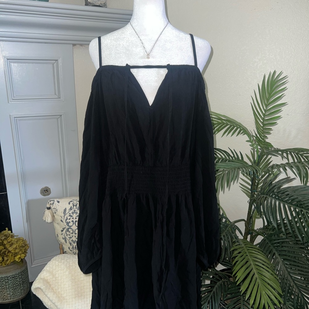 NWT Old Navy Elegant Black Off-Shoulder Dress XL - Picture 4 of 11